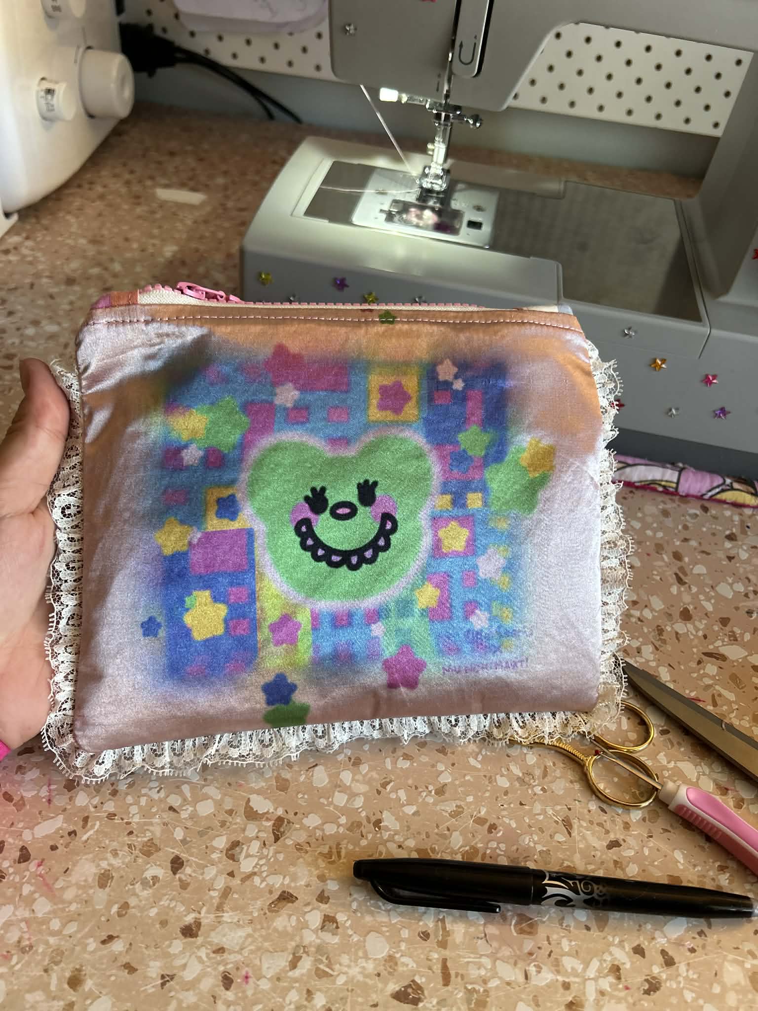 Beary Cute coin purse x Munchimart design