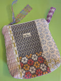 Quilted zipper pouch