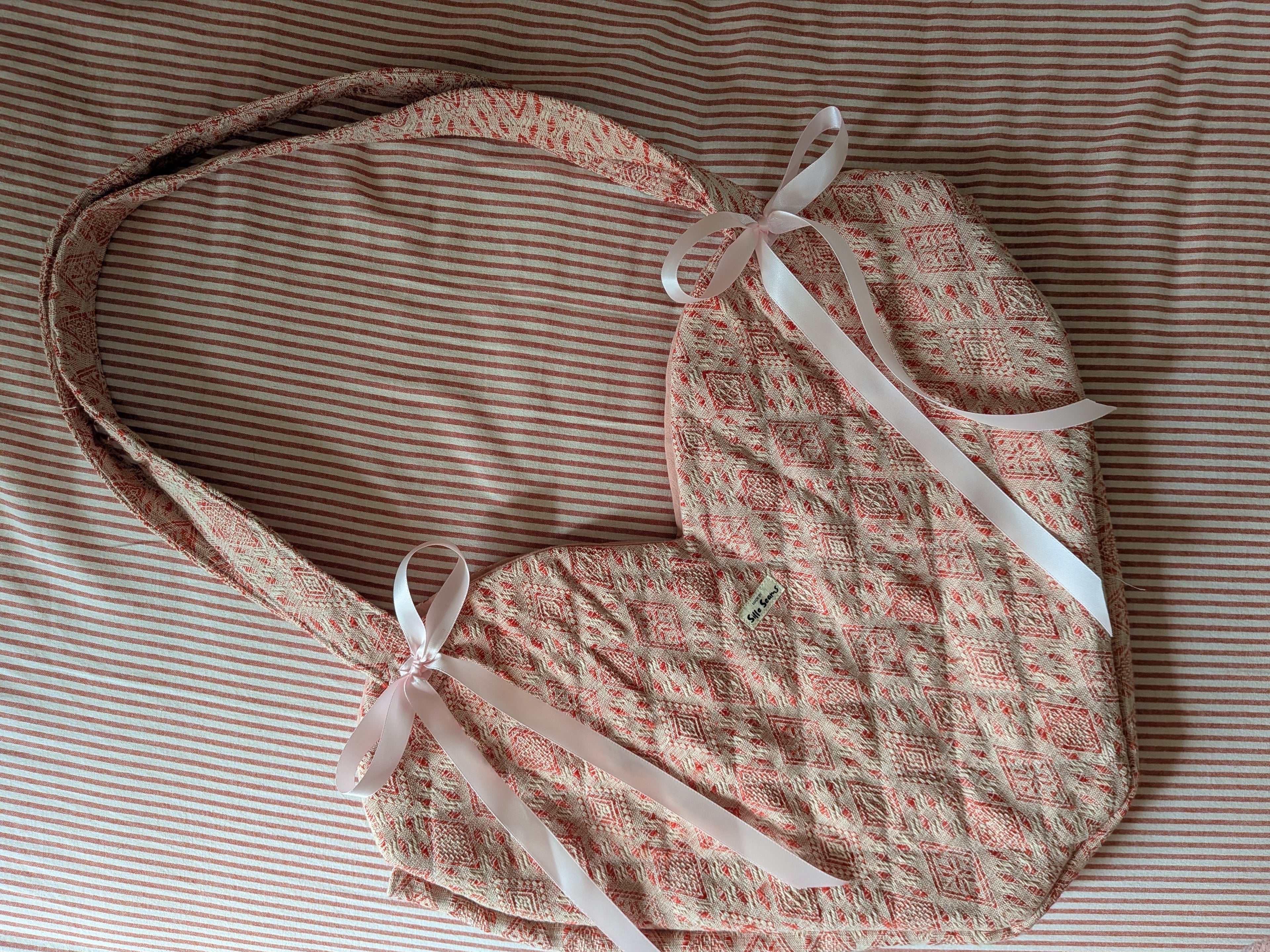 Quilted Heart Bow Bag