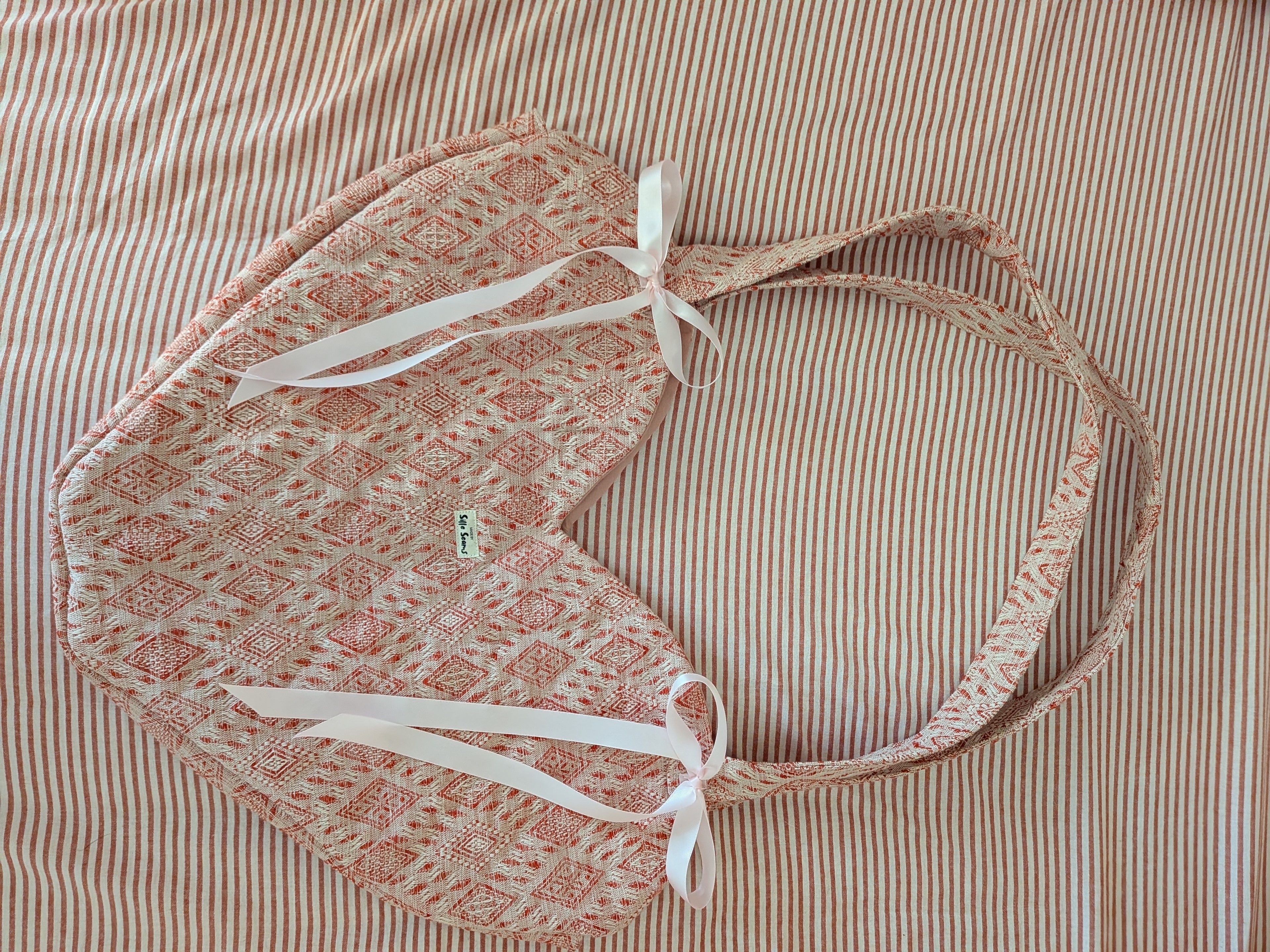 Quilted Heart Bow Bag